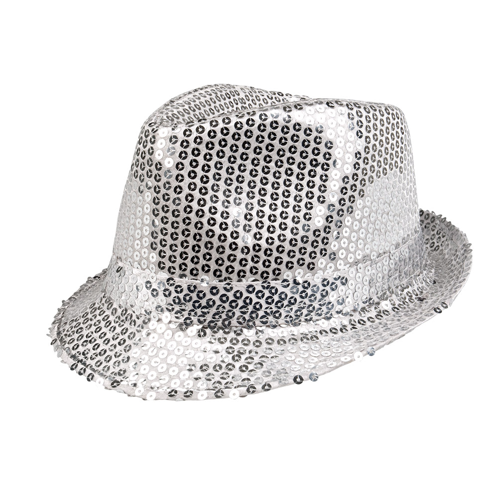 CHAPEAU DISCO ARGENT