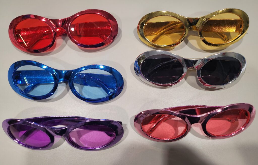 LUNETTES DISCO ( - 6 coloris)
