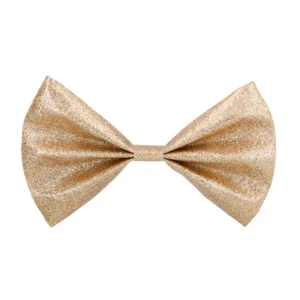 NOEUD PAPILLON STRASS (Paillettes dorées) – Image 1