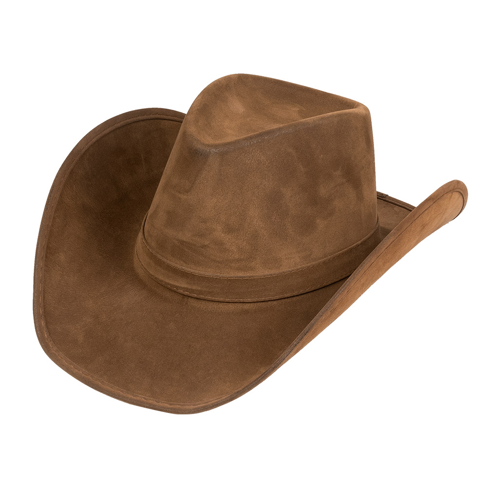 CHAPEAU COW BOY LARGE (Marron - Version de luxe)