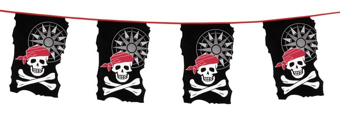 Guirlande pirates fanion 10 m