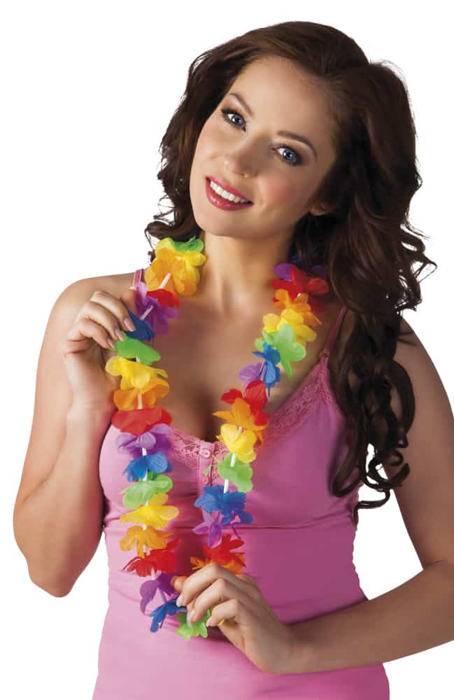 COLLIER DE FLEURS HAWAI (Collier Arc en ciel) – Image 2