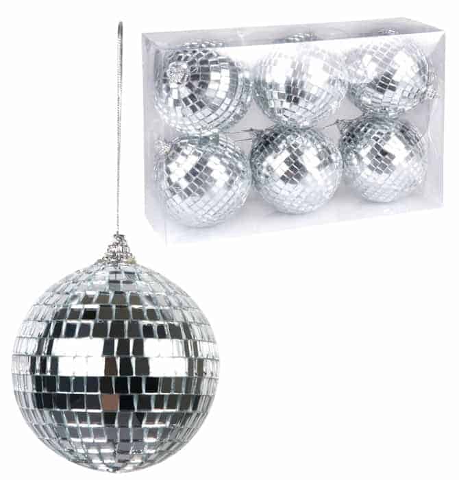 Boules 8 cm disco a facettes