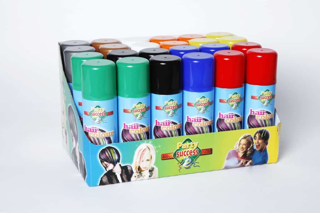 Laque pour colorer les cheveux