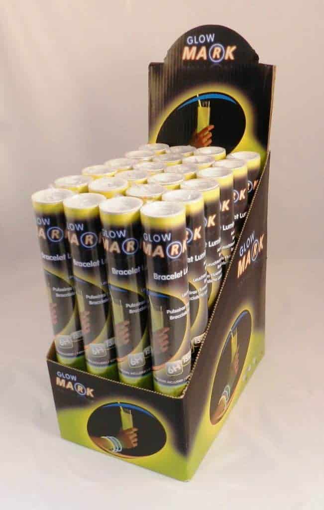 Presentoir de 24 tubes bracelets fluos