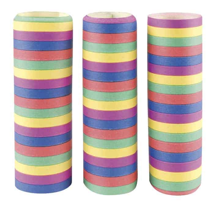 3 paquets de serpentins papier