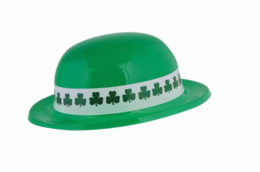 CHAPEAU SAINT PATRICK (Chapeau melon plastique)