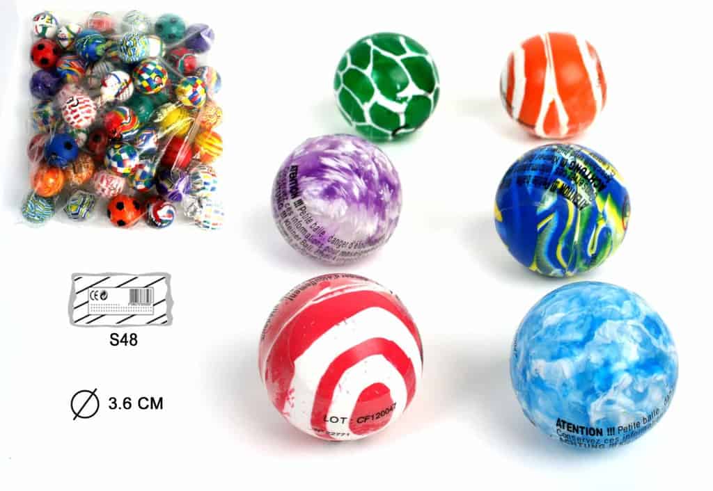 Assortiment balles rebondissantes