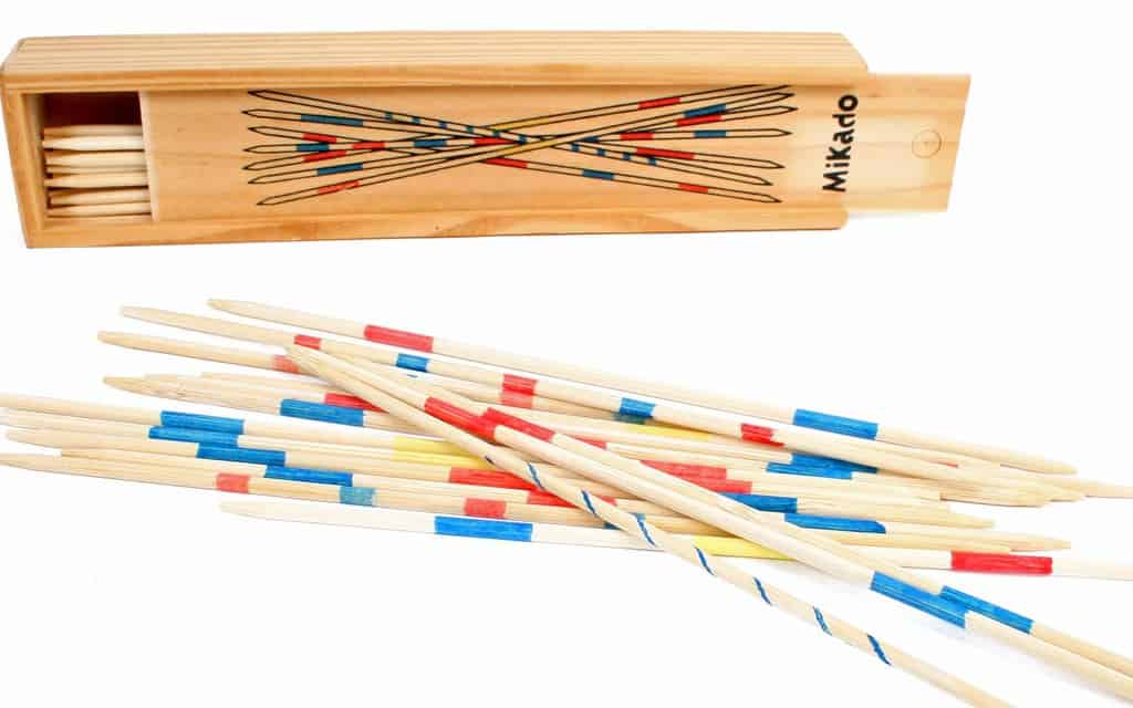 Jeu du mikado en bois