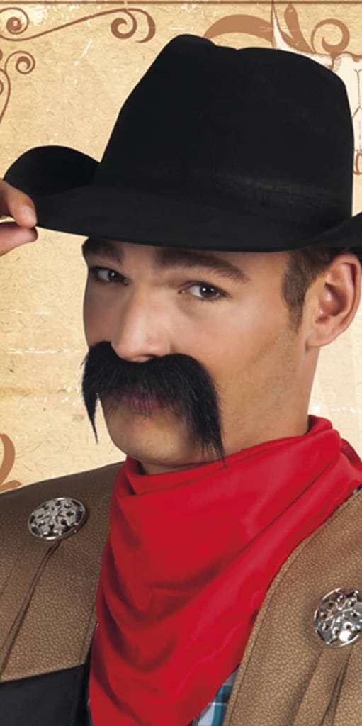 Moustache Cowboy noires