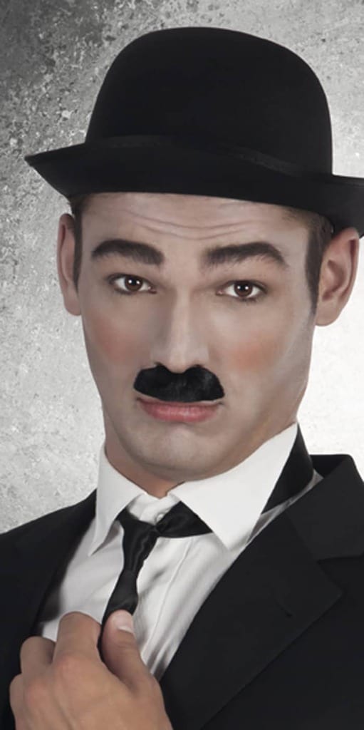 Moustache du personnage de charlot