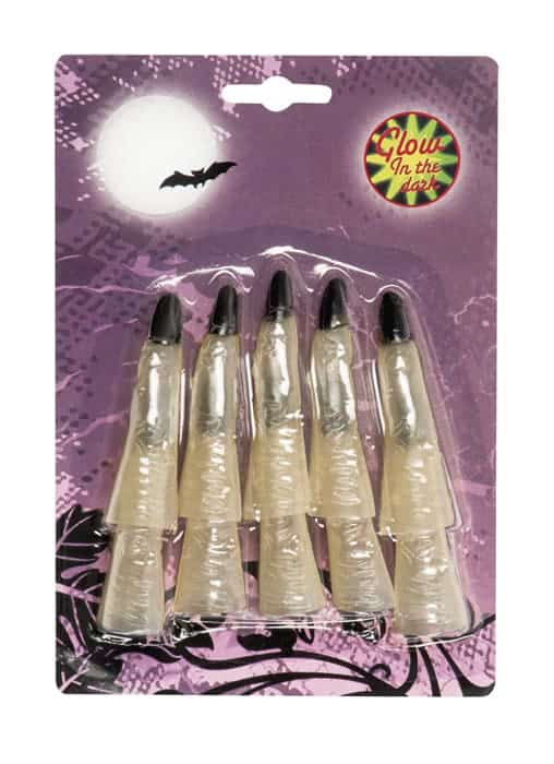 faux doigts phosphorecents