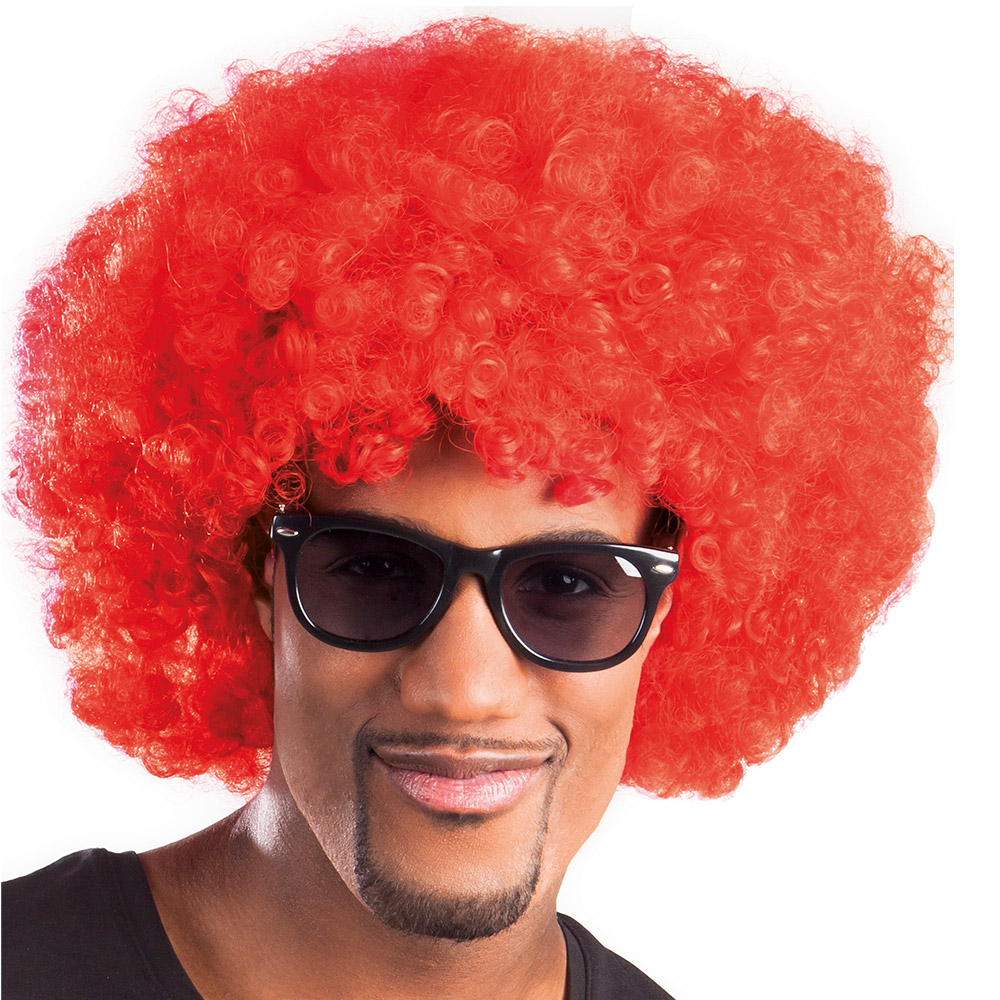 PERRUQUE AFRO ROUGE