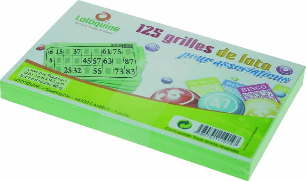 125 grilles de loto bingo