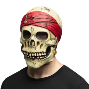 MASQUE DE SQUELETTE (Pirate squelette - Latex)