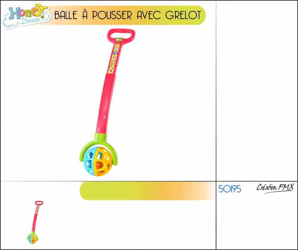 Balle a pousser enfant