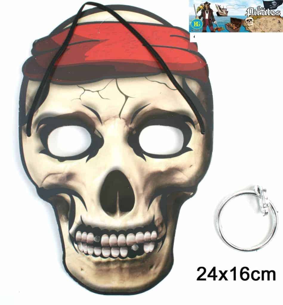 Masque carton pirate