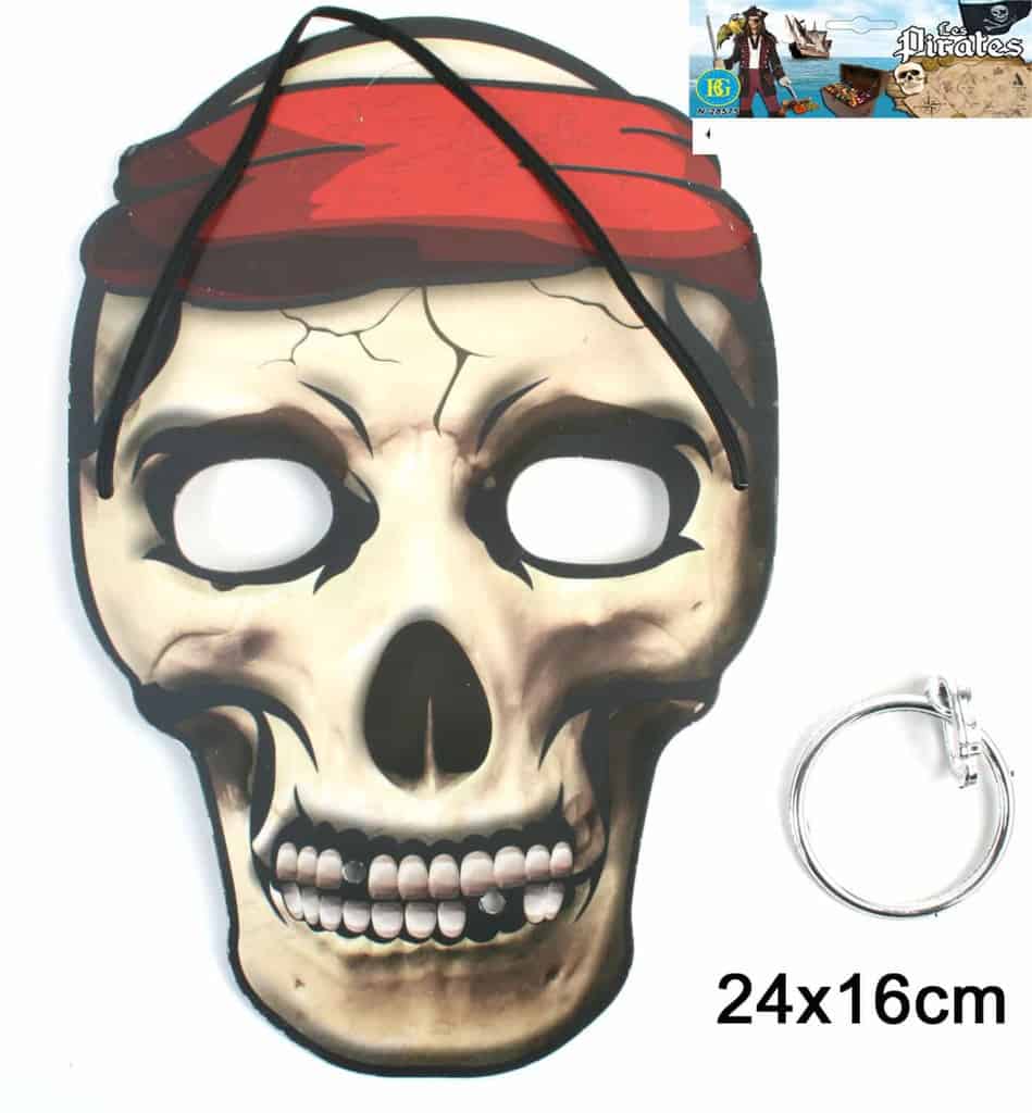 Masque carton pirate