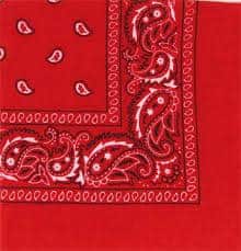 bandana rouge 50 x 50