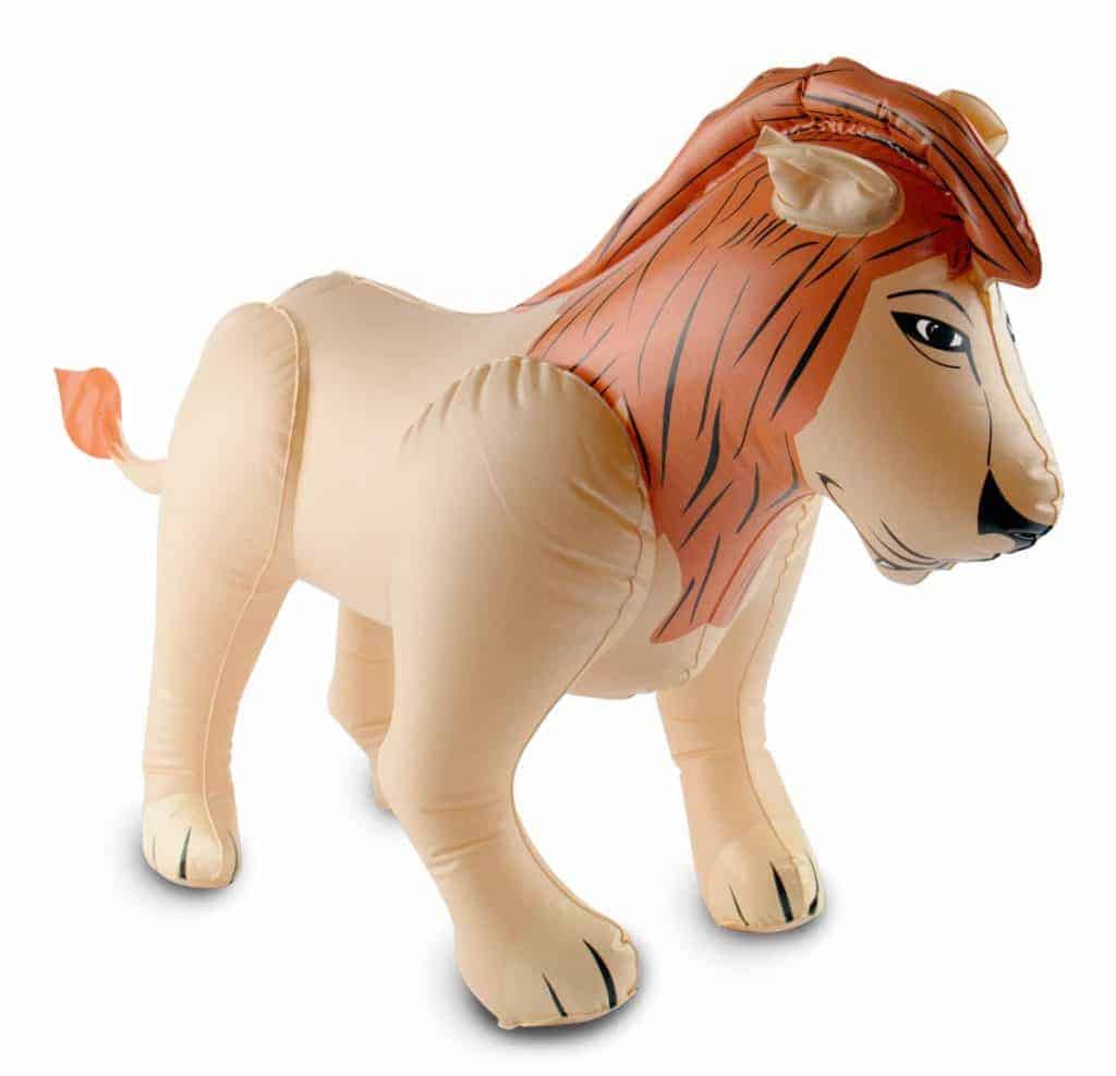 Lion gonflable déco