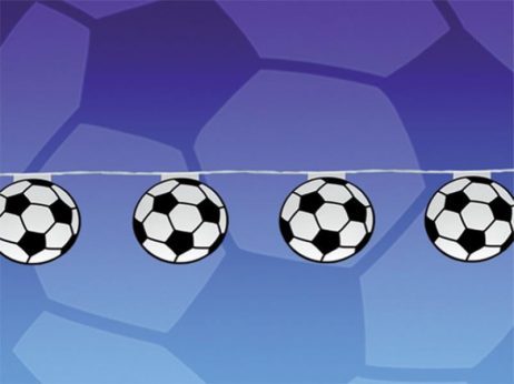 Ballon De Football Gonflable 25 Cm Widmann - Décoration Fête, Anniversaire, Coupe Du Monde, Déguisement