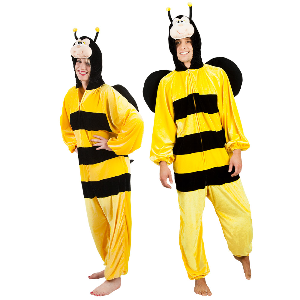 DÉGUISEMENT D'ABEILLE (Kigurumi pyjama peluche) Taille adulte - 180 cm