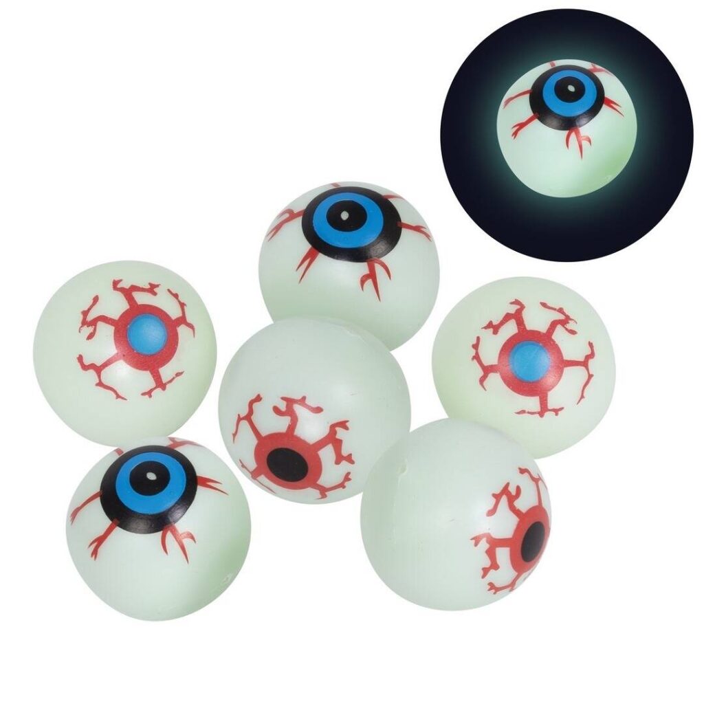 FAUX OEIL GLOBULEUX PHOSPHORESCENT (Sachet yeux en plastique)