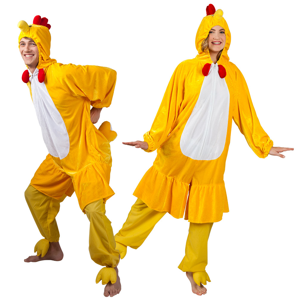 DÉGUISEMENT DE POUSSIN (Kigurumi pyjama peluche) Taille adulte - 180 cm