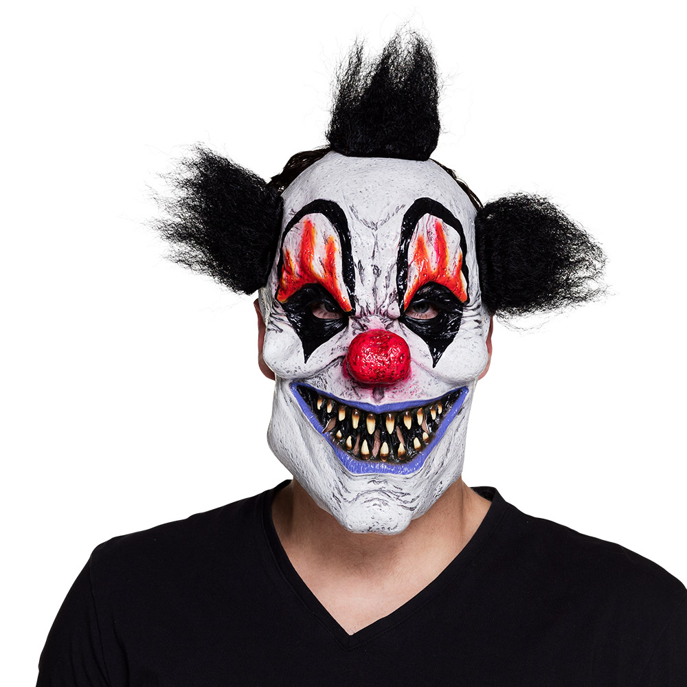 MASQUE CLOWN MALÉFIQUE (Masque en latex + cheveux)