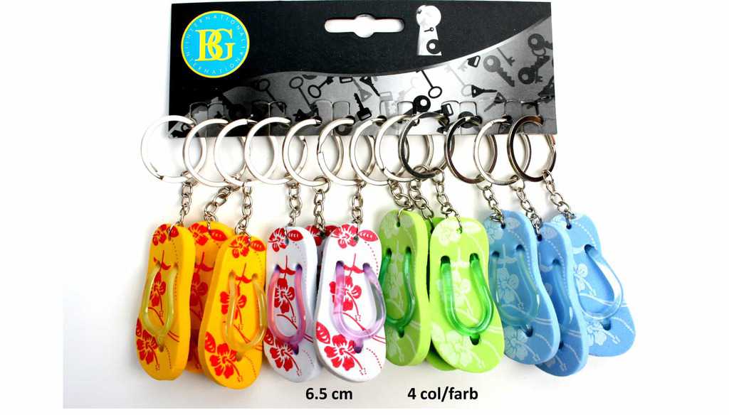 Porte clé tong soleil