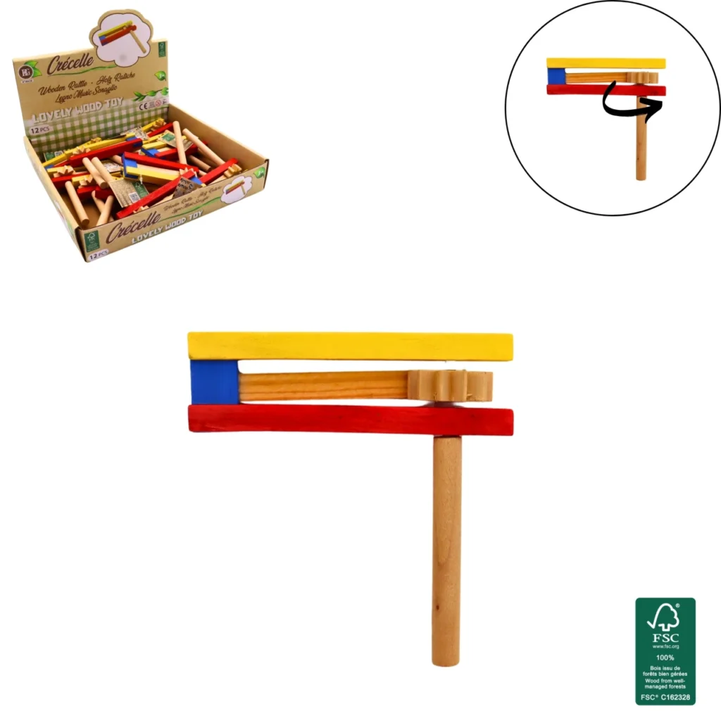 CRÉCELLE EN BOIS