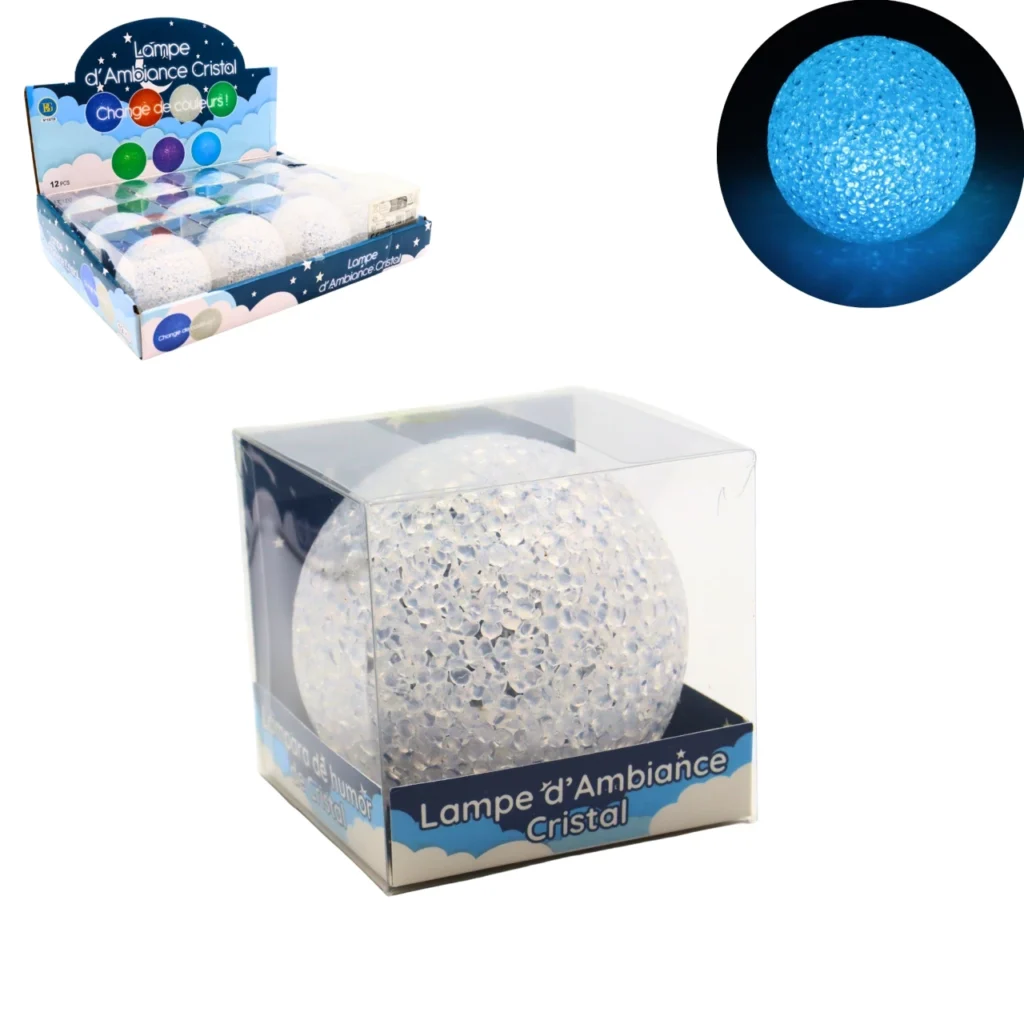 BOULE DE CRISTAL DÉCO (Lampe magique - 8 cm)