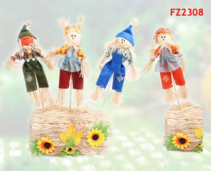 Déco jardin, epouvantail 43 cm