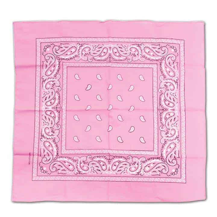 foulard bandana rose