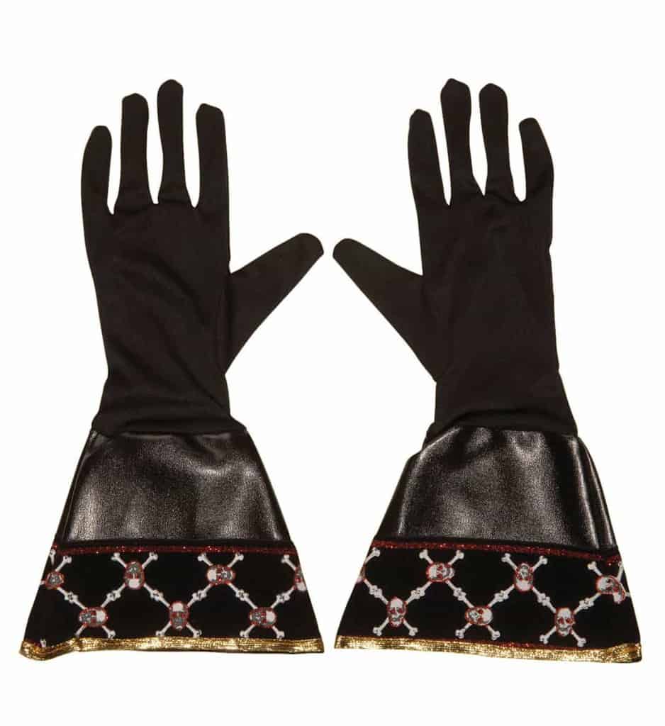 Gants noirs de pirates