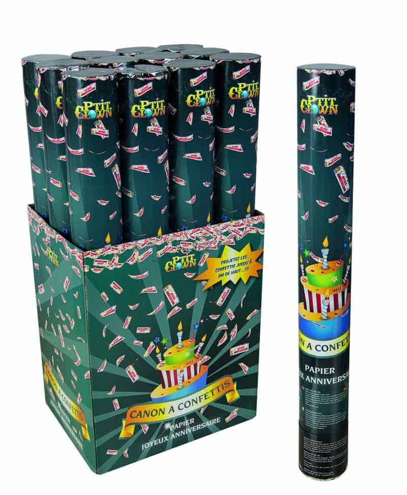Canon a confettis anniversaire