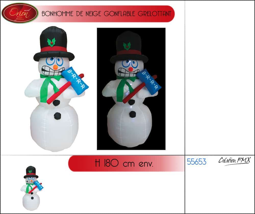 Bonhomme de neige gonflable