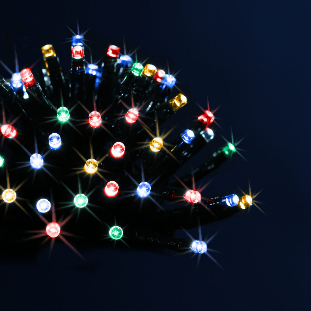 GUIRLANDE LUMINEUSE (Guirlande à piles 48 leds) Mulitcolore - Déco Noel