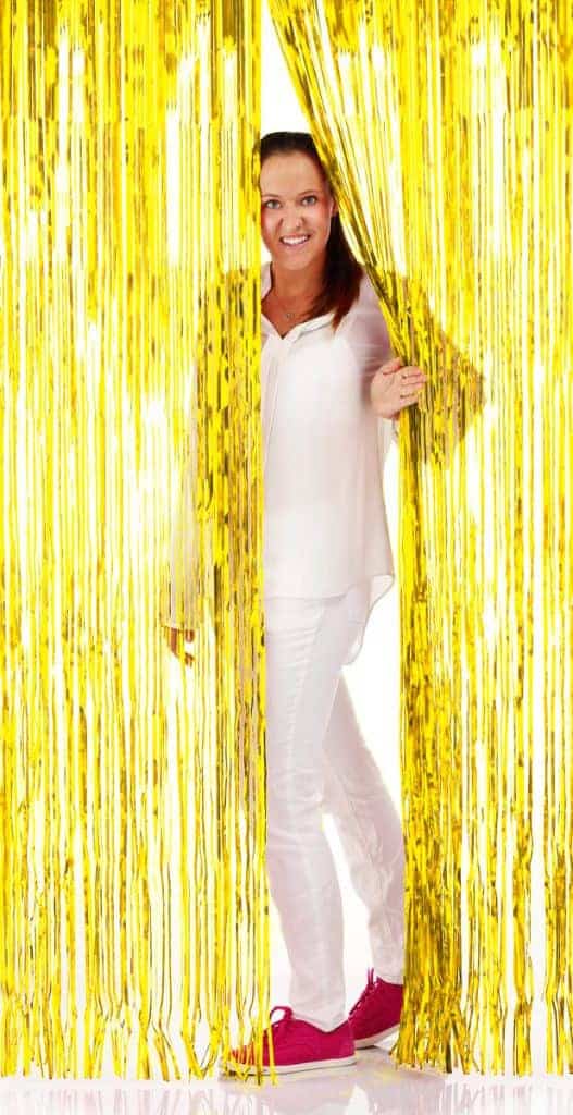 RIDEAU LAMEE 5 COLORIS (Taille 1 m (H) x 2 m (L))