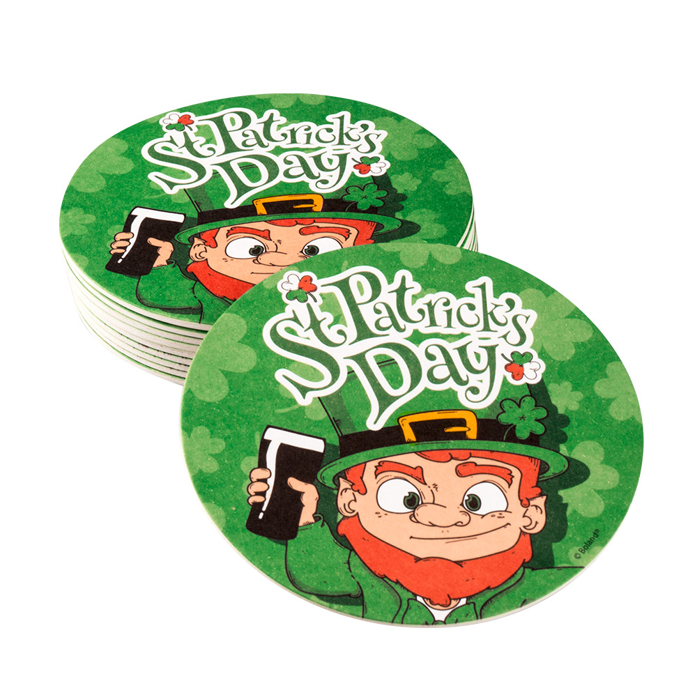 SOUS BOCKS SAINT PATRICK (10 sous verres de 10 cm)