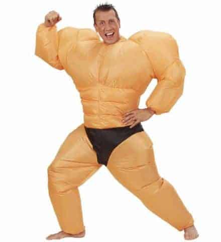 Costume bodybuilder gonflable