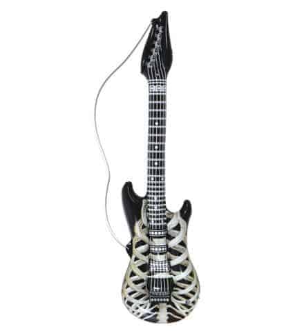 Guitare gonflable squelette