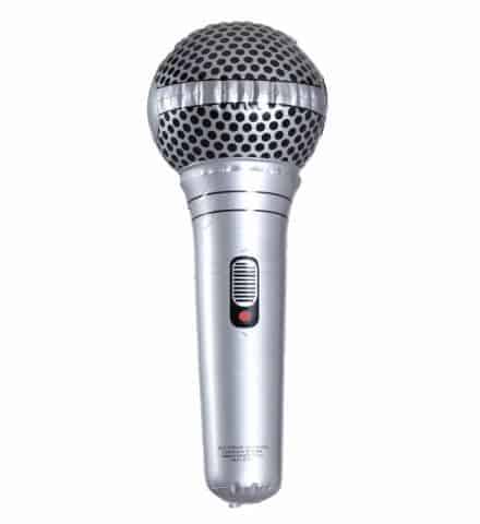 Microphone gonflable