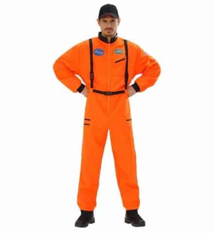 Costume néon orange nasa