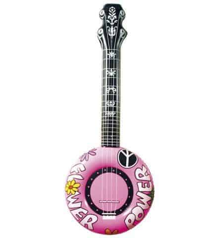 banjo gonflable rose