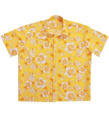 chemise hawaienne jaune