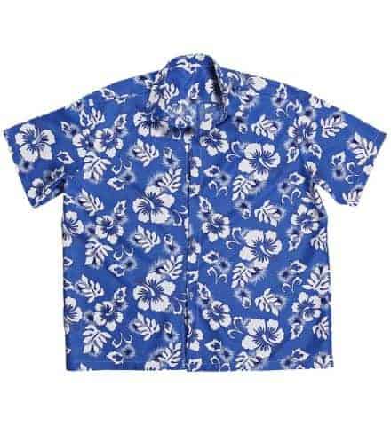 Chemise hawaïenne bleue