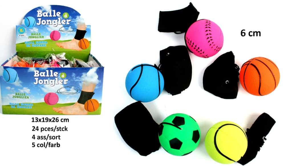 Balles a jongler pied