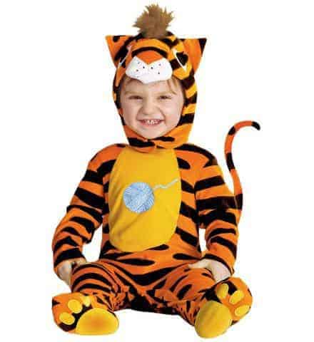 Mascotte tigre enfant