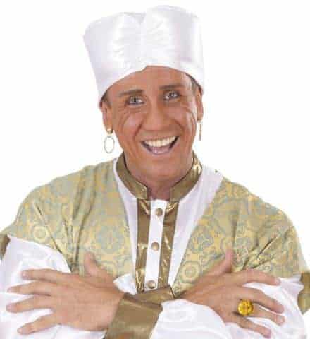 Turban blanc en satin